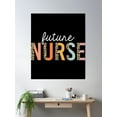 thumbnail image 2 of Future Nurse Student Leopard Print Nursing School Poster Wall Art, Modern Wall Decor, 8x12 UNFRAMED, 2 of 3