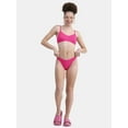 thumbnail image 3 of No Boundaries Women's Smocked High Leg Bikini Bottoms, Sizes XXS - XXL, 3 of 5