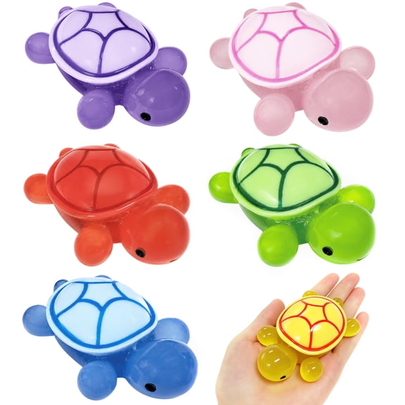 6 Pcs Glow in the Dark Resin Turtles, 3.4 x 2.3 in Luminous Aquarium Decor Figurines, Fish Tank Ornaments for DIY Craft, Fairy Garden, Miniature Landscape, Random Colors