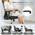 thumbnail image 5 of FLORICH Car Seat Extender Leg Support Cushion for Driver Seat and Office Chair, Leather, Memory Foam Car Seat Cushion - Comfortable Support for Long Drives, Black, 5 of 8
