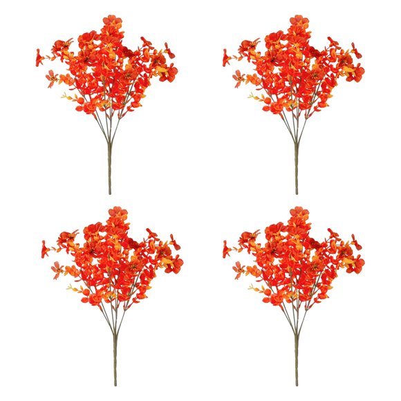 Flor artificial de otoño de 7 tenedores, flor falsa para el hogar, boda, fiesta, centro de mesa, decoración de interiores y exteriores con flores artificiales