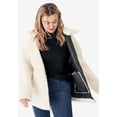 thumbnail image 4 of Ellos Women's Reversible Faux Suede Sherpa Jacket, 4 of 4