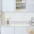 thumbnail image 5 of Cenefa autoadhesiva Cenefas Pegatinas de pared removibles Decoración del hogar para escaparates Espejos de baño Azulejos de cocina Plata 5mX10cm, 5 of 5