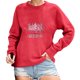 thumbnail image 1 of Sueter Dama Gibobby Sudadera con capucha para Mujer estampado gráfico divertido Cuello redondo Manga larga Rojo M, 1 of 4