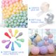 thumbnail image 2 of Globos de fiesta en colores pastel, 100 globos en colores pastel de 10 pulgadas con cadena de globos de 15 m, 100 globos de látex de color pastel con puntos de pegamento para bodas, 2 of 5