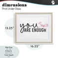thumbnail image 4 of Stupell Industries Cottage You Are Enough with Ribbon Birch Framed Print Under Glass, 16 x 13, by Kim Allen, 4 of 8