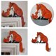 thumbnail image 2 of Adorno Para Puerta Con Forma Adorable De Mamá Y Bebé Escultura Para Esquina De Puerta Letrero De Madera Figura Decorativa De Madera Para Jardín (Fuego (Mamá + Bebé, 2 of 6