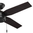 thumbnail image 3 of Ventilador de techo HUNTER Commerce Negro 44pulgadas, 3 of 5