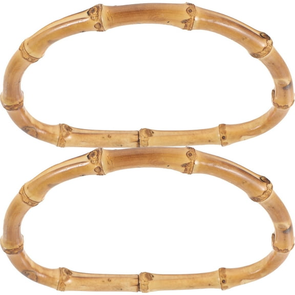 2Pcs Bamboo Purse Handles for DIY Accessory and Bag Making Grip Women Accessories