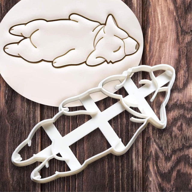 Juego de 3 Moldes de Plástico Jadeshay para Galletas con Forma de Perro Corgi