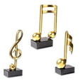 thumbnail image 1 of Ounissouiy 3 piezas de escultura de resina de nota musical, Mini estatua de , adorno de centro de para interiores, artesanía para amantes del Decoración del hogar, 1 of 6
