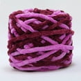 thumbnail image 2 of Estbridge 100g Chunky Crochet Yarn  Multi Colored Knitting Yarn Bulk  Velvet Weaving Yarn Crocheting Thread  for Knitting and DIY Crafts, 2 of 9
