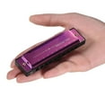 thumbnail image 4 of Of Key of C Diatonic Harmonica Mouthorgan with ABS Reeds Mirror Surface Design 10 Holes Blues Harmonica Perfect for Beginners Professional Students Kid Purple, 4 of 7
