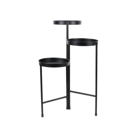 MAINSTAYS BLACK METAL 3 TIER PLANT STAND