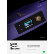 Enya NEXG 2 Acoustic-Electric Guitar Carbon Fiber Travel Smart Audio Guitar with 50W Wireless Speaker, Wireless Microphone, Hi-Fi Monitor Earphones, Footswitch, Charging Stand, and Gigbag(Purple)
