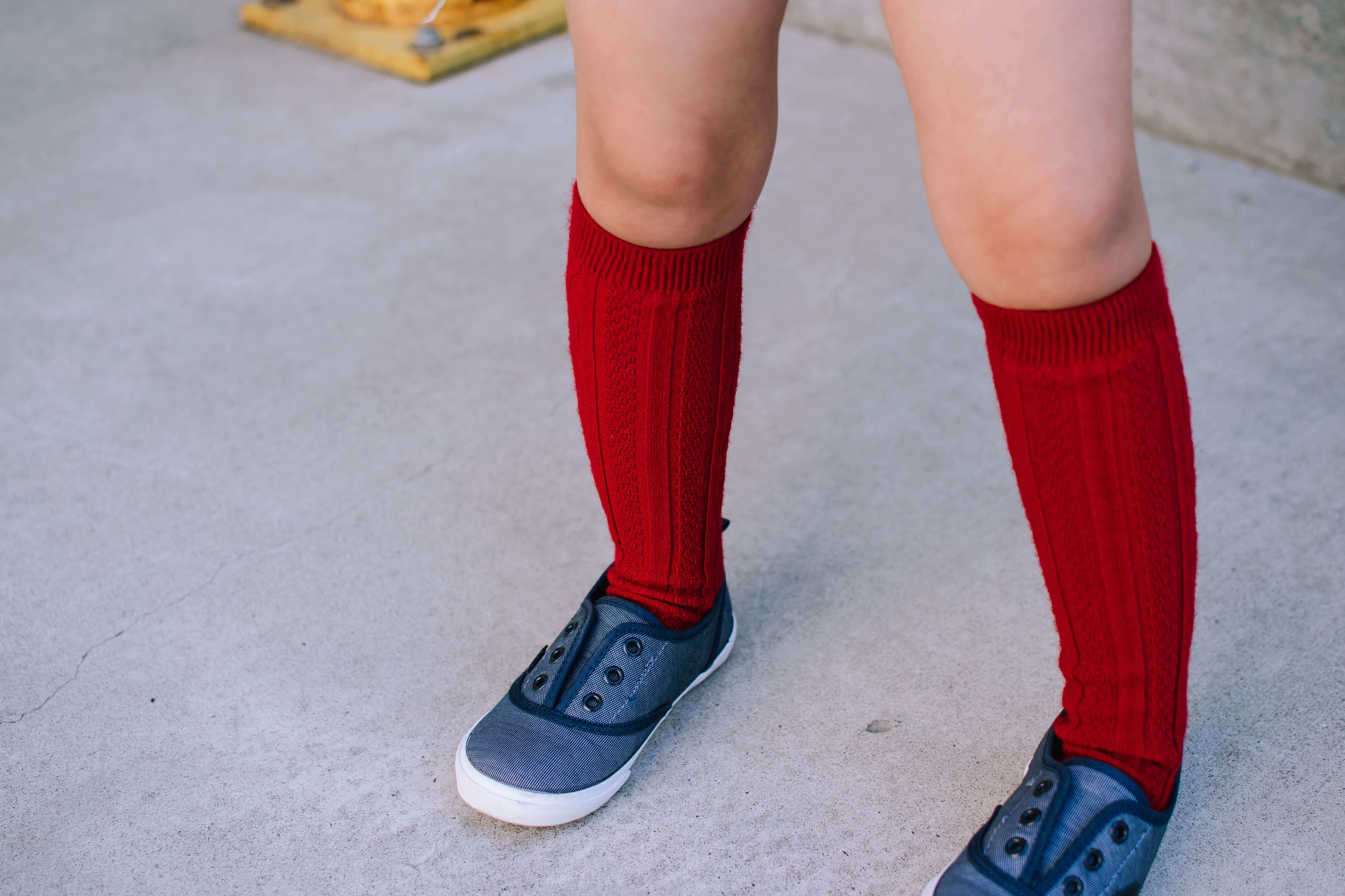 Girls Knee High Cable Knit Acrylic School Socks 4-Pack, Sizes 4-14