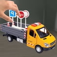 thumbnail image 2 of FEOLGEHLY Construction Cement Mixer Toy Truck for Boys, Heavy Duty Cement Mixer Truck for Pretend Play, Alloy Realistic Pull Back Truck with Lights and Sound, Perfect Birthday for Toddlers Ages 3-8, 2 of 8