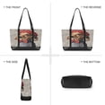thumbnail image 6 of FORMRS Canvas Laptop Tote Bag for Women with 15.6" Computer Compartments Shoulder Handbag, Gray Dog Artist, 6 of 7