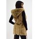 thumbnail image 3 of Chaleco de peluche con cinto Juvenil, 2410 (Beige) beige M, 3 of 6