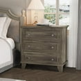 thumbnail image 3 of Commode à 3 Tiroirs pour Chambre, Commode en Bois Gris Commode de Chambre, Petites Commodes Rustiques Table de Nuit Armoire de Rangement en Bois pour Salon, 3 of 6