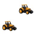 thumbnail image 4 of Vogacara Mini vehículo de construcción de aleación de plástico, modelo de camión de coche de ingeniería, juguete clásico para niños amarillo y negro 4*7*4cm 2piezas Vogacara CBP059570, 4 of 5