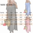 thumbnail image 5 of Plus Size Linen Dress Women Summer Short Sleeve V Neck Plus Size Maxi Dress Casual Flowy Loose Long Vacation Beach Dresses, 5 of 5