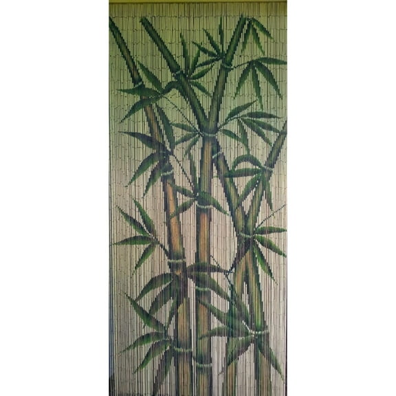 Beaded Doorway Curtains Bead Strands For Living Room Bedroom Door Kitchen Handmade Japanese 125 Strings Vintage Divider Paint Bamboo Stalks