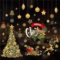 thumbnail image 4 of Bewildely Adhesivo de pared Navidad ventana pegatina ornamento pared arte extraíble hogar vinilo ventana pared pegatinas calcomanía decoración baño Kits de decoración para fiestas No.1 Bewildely HA024225-01, 4 of 5