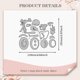 thumbnail image 2 of Troqueles de corte de motocicletas de metal, plantillas de acero al carbono para manualidades, decoración de tarjetas y álbumes de recortes., 2 of 9