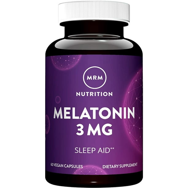 MRM Melatonin 3mg Capsules, 60 Ct