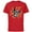 Red, variant on Disney Stitch Skeleton Halloween - Short Sleeve Cotton T-Shirt for Adults - Customized-Navy