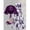 Dark Purple, variant on Womens Elegant Dark Purple Floral Chiffon Dress with Shawl Wrap 2-Piece