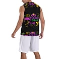 thumbnail image 2 of Sikiie Mardi Gras with Flamingo Basketball Jersey Reversible Men's Mesh Athletic Sports Shirts Training Practice S-4XLSmall, 2 of 6