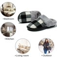 thumbnail image 4 of Needbo Women's Slippers Cozy Fuzzy Plaid Slip On Memory Foam House Shoes Indoor Outdoor, 4 of 7