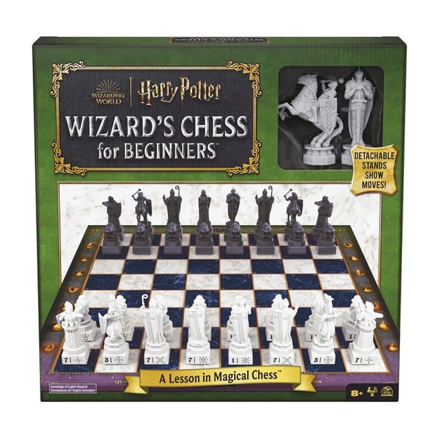 Wizarding World of Harry Potter, Chess Teacher, juego de ajedrez para principiantes, juego de ajedre
