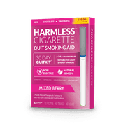 Harmless Cigarette,Mixed Berry,Nicorette Alternative & Quit Smoking Aid,3pk
