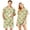 Light Green, variant on Couples Matching Pajama Sets 2 Piece Short Sleeve Button Down Pjs Soft Lightweight Breathable Sleepwear for Men Women Halloween Skull Print with Lapel Collar Beige L