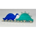 thumbnail image 1 of Judaica SF-BCH-DR-9790 15'' Dinosaur Menorah - Teal/Blue, 1 of 1