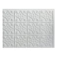 thumbnail image 3 of FASÄDE Traditional Style 1 Decorative Vinyl Backsplash 15 sq ft Kit in Matte White, 3 of 6