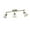 Aged Brass / White, variant on Golden Lighting 3602-3Sf-Ab Duncan 3 Light 35" Wide Fixed Rail Linear Ceiling Fixture /