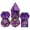 Purple, variant on Cusdie 7-Die 25mm Giant DND Dice, Shield&Sword Pattern Polyhedral Dice Set for Role Playing Game Dungeons and Dragons D&D Dice Pathfinder
