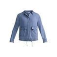 thumbnail image 3 of Time and Tru Women's Chambray Utility Jacket, Sizes XS-XXXL, 3 of 5