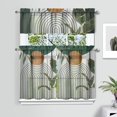 thumbnail image 2 of Boho Kitchen Curtains for Windows – Rustic Tribal Floral Print Cafe Curtains, Vintage Bohemian Geometric Panels for Home Décor, 2 of 6