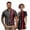 Patriotic American Flag, variant on Jeiento Patriotic Matching Couple Outfits American Flag Men Zipper Shirt Short Sleeve Dry Fit Performance Collared Tops and Womens Short Sleeve Golf Clothes with Built in Shorts