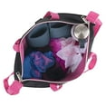 thumbnail image 5 of MADISON & DAKOTA Girls Dance Duffle Bag for Ballet, Dance, Dancewear, Clothing, Dresses, Skirts, Tutus, Tights, Stockings, Shoes and Accessories in Black with Glitter and Tote Straps, 5 of 7