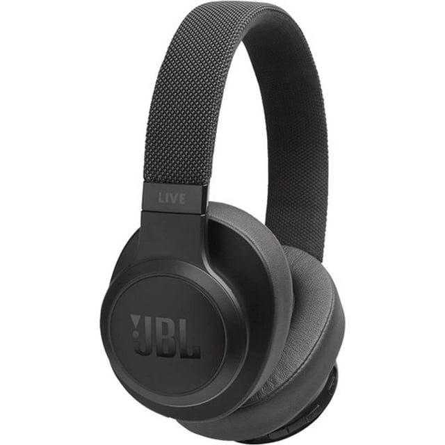 Open Box - JBL LIVE 500BT Wireless Bluetooth Over-Ear Headphones with Microphone and Alexa - Black