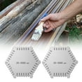 thumbnail image 2 of JZROCKER Precisions Measure Tool Paint Thickness Gauges Stainless Hexagon Wet Film Comb 25-3000um Measurement Thickness Gauges, 2 of 9