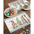 thumbnail image 2 of Easter Placemats Set of 4, Easter Eggs Gnome Bunny Placemat for Dining Table Decorations, Buffalo Plaid Place Mats, Spring Table Mats for Kitchen Dinner Seasonal Holiday Party Decor, 2 of 6