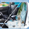 thumbnail image 6 of Binienty Beach Sea Turtle Starfish Waterproof Sweat Towel Car Seat Cover for Gym Workout Running Swimming Beach Hiking Anti-Slip Bucket Seat Protector Auto Interior Decor, 6 of 8