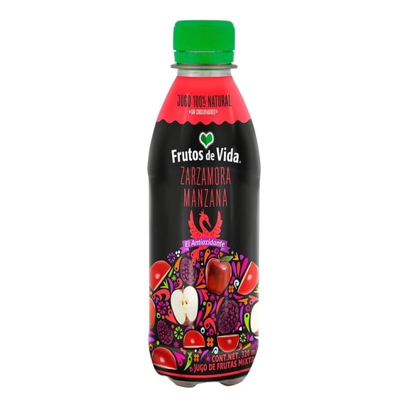 Jugo de zarzamora y manzana Frutos de Vida 320 ml